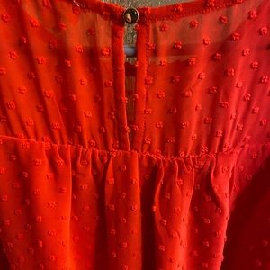 Madison Jules Woman’s Swiss-Dot-A-Line Dress - XL